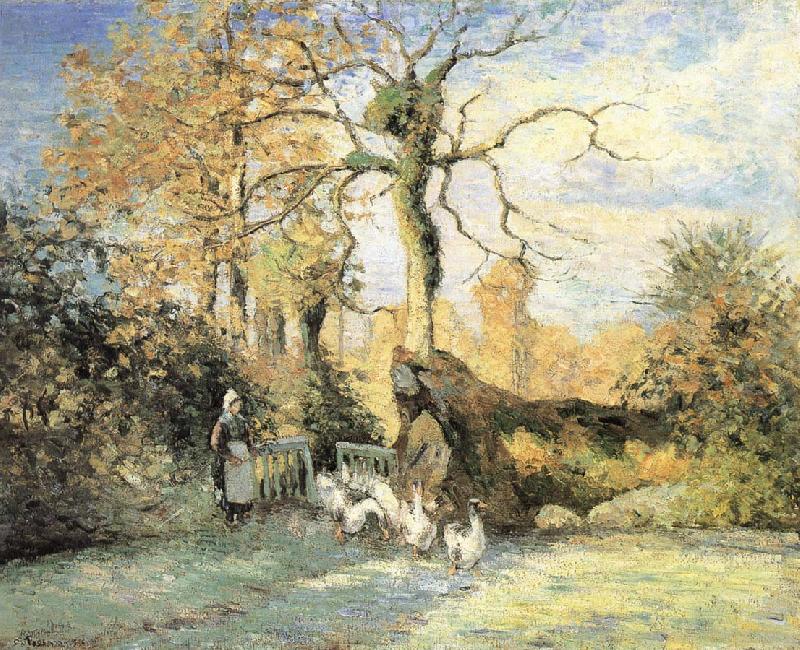 Camille Pissarro Ludas girls oil painting image